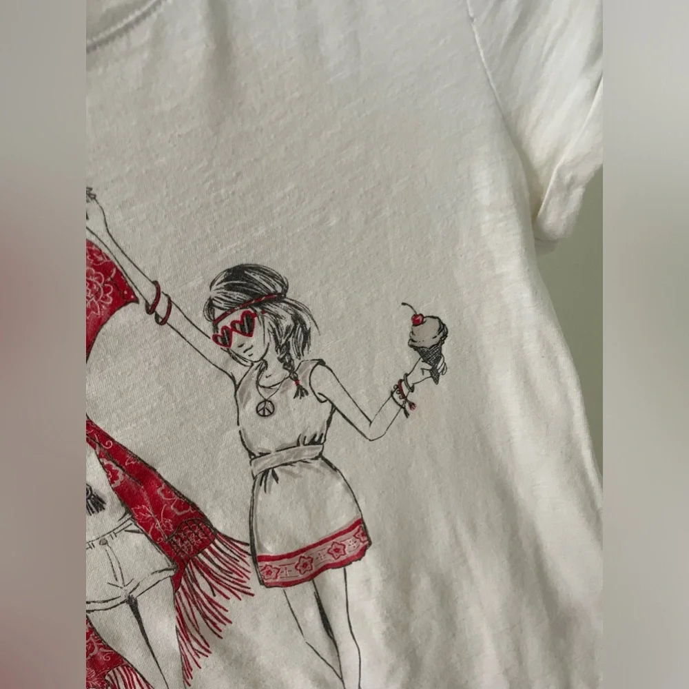 Justice Preppy‎ Girl Bohemian Girl Tshirt Size 12 Girls